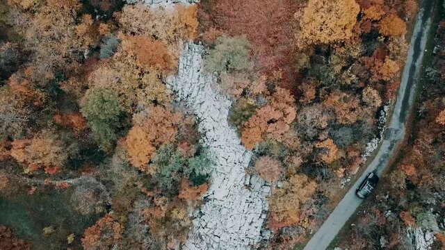 Autumn in Montenegro mountains near Podgorica