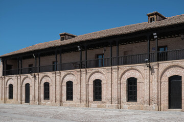 Antique brick facade 