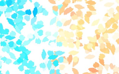 Light Blue, Yellow vector pattern with random forms.