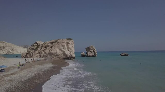 Aphrodite's Rock and Beach Petra tou Romiou Cyprus
