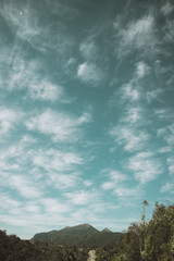 Fototapeta premium clouds over the mountains