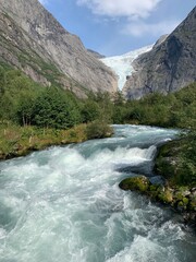 Fototapeta na wymiar Glacier river