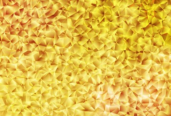 Light Orange vector abstract polygonal background.