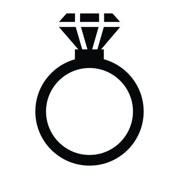 Dimond Ring Line Icon