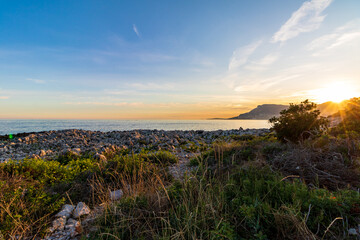 Sonnenuntergang am Mittelmeer