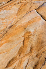 Abstract Designs Formed in The Sculpted Sandstone Shores of Sand Hill Cove, Point Lobos SNR, Big Sur, California, USA