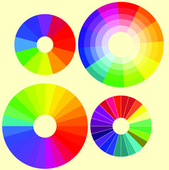 Circular color palette. Vector graphics.