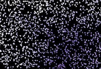 Dark Purple vector template with crystals, triangles.