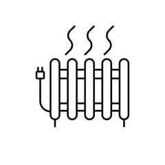 Heater icon suitable for info graphics, websites and print media and interfaces. Line vector icon.