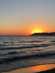 Obraz premium sunset on the beach