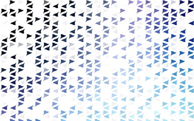 Light BLUE vector background with triangles. Abstract gradient illustration with triangles. Pattern for commercials.