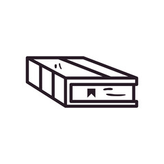 book line style icon vector design