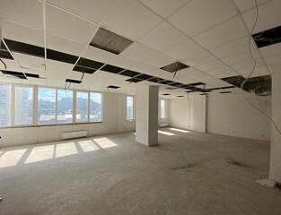 empty new office without renovation
