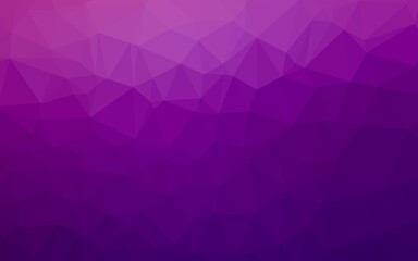 Obraz premium Light Purple vector polygonal pattern. Geometric illustration in Origami style with gradient. Brand new style for your business design.