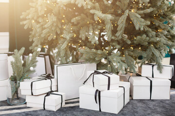 White furniture in a room