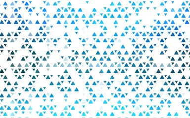 Light BLUE vector texture in triangular style. Abstract gradient illustration with triangles. Pattern for busines ad, booklets, leaflets