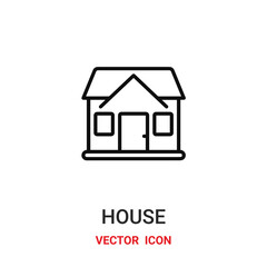 House vector icon. Modern, simple flat vector illustration for website or mobile app.Home symbol, logo illustration. Pixel perfect vector graphics	