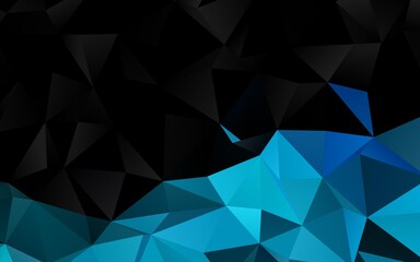 Fototapeta premium Light BLUE vector abstract mosaic background. A completely new color illustration in a vague style. Elegant pattern for a brand book.