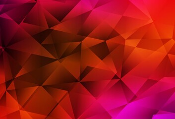 Fototapeta premium Light Pink, Red vector polygon abstract background.