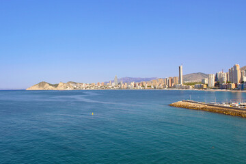Fototapeta premium Playa de Poniente, Benidorm, España