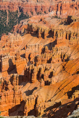 The Red Rock Spires of The Amphitheater at Spectra Point, Cedar Breaks National Monument, Utah, USA