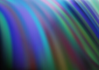 Light BLUE vector template with lines, ovals. Creative geometric illustration in marble style with gradient. A completely new template for your business design.