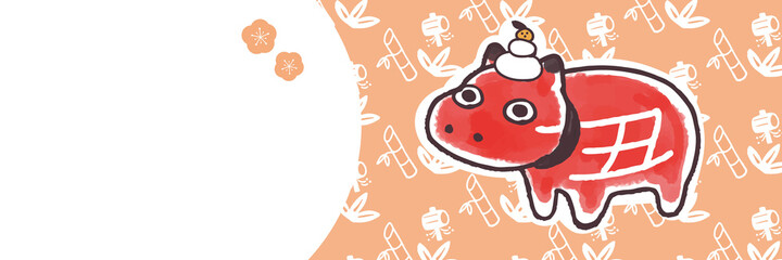 バナー　赤べこ