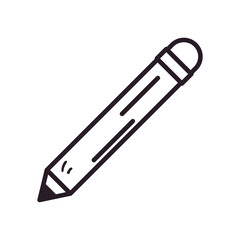 pencil line style icon vector design