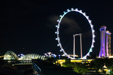 Obraz premium New Years Eve Celebration Countdown at Singapore 2020 