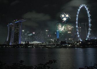 New Years Eve Celebration Countdown at Singapore 2020 