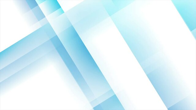 Light blue stripes abstract tech geometric motion design. Seamless looping. Video animation Ultra HD 4K 3840x2160