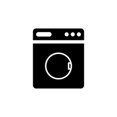 washing machine flat icon illustration