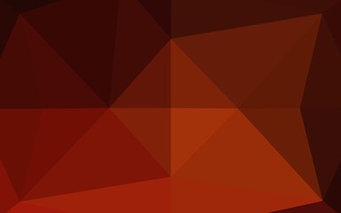 Dark Red, Yellow vector low poly cover. Modern geometrical abstract illustration with gradient. The elegant pattern can be used as part of a brand book.