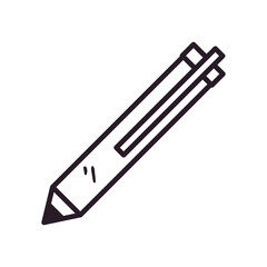 pen line style icon vector design