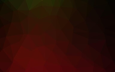 Obraz premium Dark Green, Red vector polygonal background. An elegant bright illustration with gradient. Polygonal design for your web site.