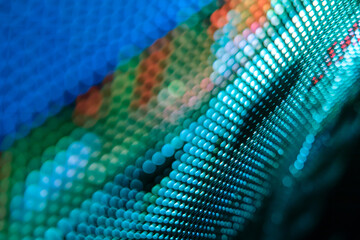 CloseUp LED blurred screen. LED soft focus background. abstract background ideal for design.