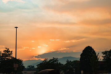 Fire Smoke Colorado Boulder Sunset Haze