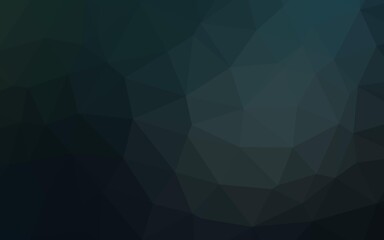 Fototapeta premium Dark BLUE vector polygonal template. Brand new colorful illustration in with gradient. Completely new design for your business.