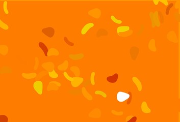 Light Orange vector texture with random forms.