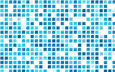 Light BLUE vector cover in polygonal style. Illustration with set of colorful rectangles. The template can be used as a background.