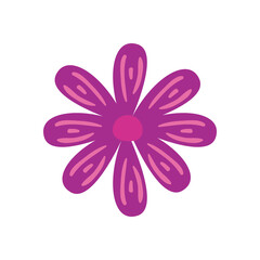 flower free form style icon vector design