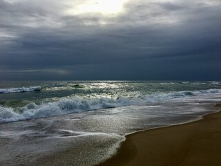 beach in the morning