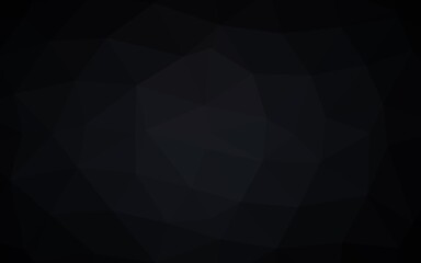 Dark BLUE vector low poly layout. A completely new color illustration in a vague style. Triangular pattern for your business design.