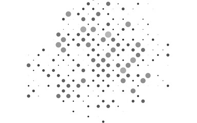 Light Silver, Gray vector layout with circle shapes. Glitter abstract illustration with blurred drops of rain. Pattern for ads, leaflets.