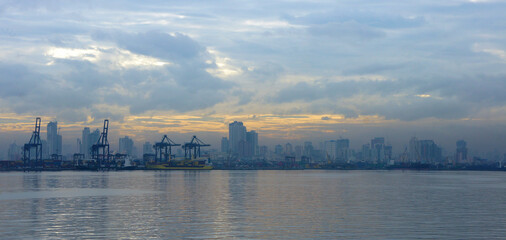 Philippines. The capital is Manila. View from the bay.