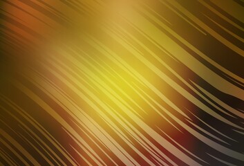 Dark Green, Yellow vector glossy abstract background.