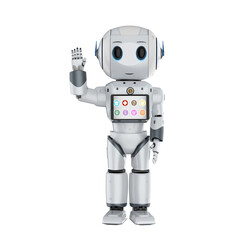 cute artificial intelligence robot assistant