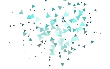 Light BLUE vector backdrop with lines, triangles. Beautiful illustration with triangles in nature style. Pattern for commercials.