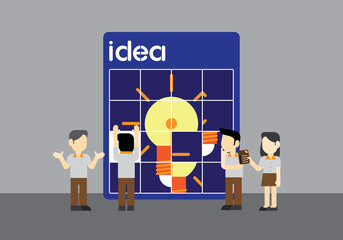 find idea meeting illustration
