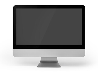 Computer monitor isolated on a white background with clipping path